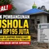 Proyek pembangunan mushola senilai Rp195 juta di kawasan Glamping Rindu Hati Desa Rindu Hati Bengkulu Tengah yang diminta GOLBE untuk diperiksa.