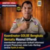 Koordinator GOLBE Bengkulu Bersatu Hasnul Effendi memberikan pelurusan terkait informasi proyek Preservasi Jalan Lais–Kerkap senilai Rp94,9 miliar.