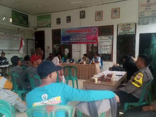 Musyawarah Desa Pra-Pelaksanaan APBDes Tahun Anggaran 2026 yang digelar Pemerintah Desa Bayung di Balai Desa Bayung, Kecamatan Seberang Musi, Kabupaten Kepahiang.
