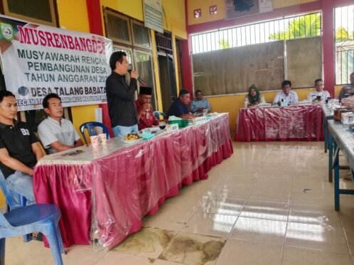 Musrenbangdes Desa Talang Babatan Kepahiang membahas perencanaan pembangunan 2027
